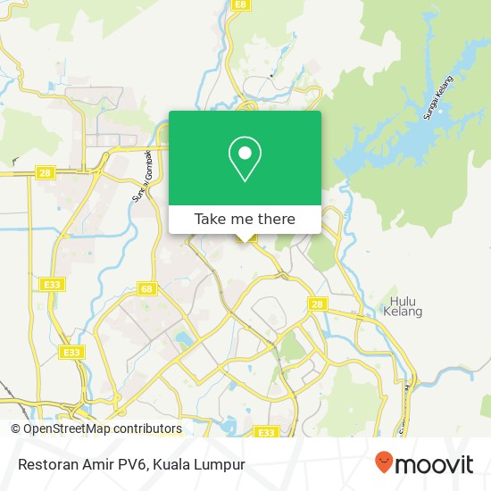 Restoran Amir PV6 map