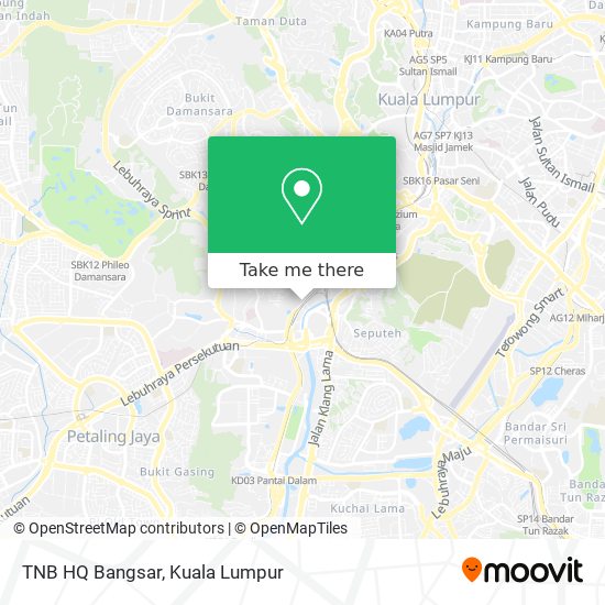 TNB HQ Bangsar map