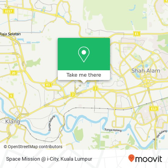 Space Mission @ i-City map
