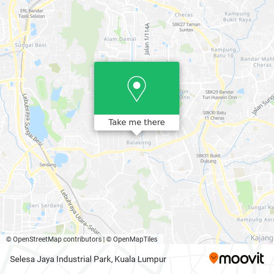 Selesa Jaya Industrial Park map