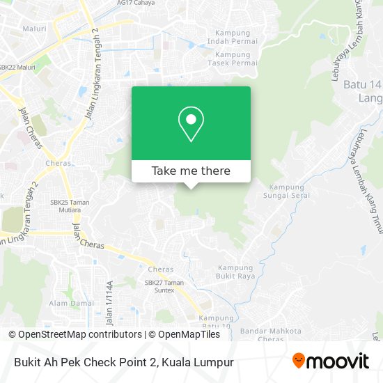 Bukit Ah Pek Check Point 2 map