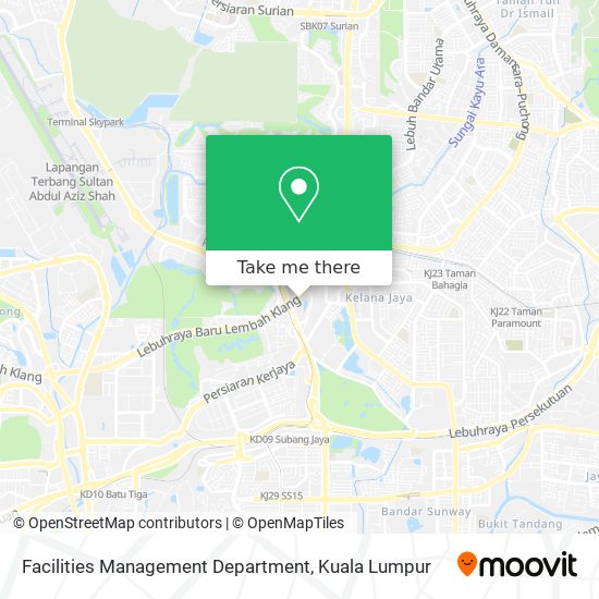 Facilities Management Department map