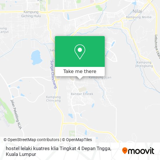 hostel lelaki kuatres klia Tingkat 4 Depan Tngga map