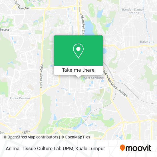 Animal Tissue Culture Lab UPM map