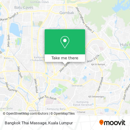 Bangkok Thai Massage map