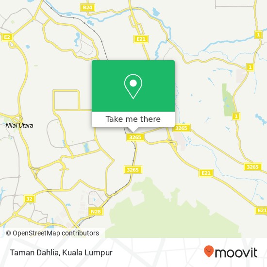 Taman Dahlia map