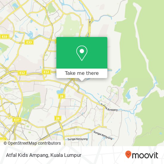 Atfal Kids Ampang map