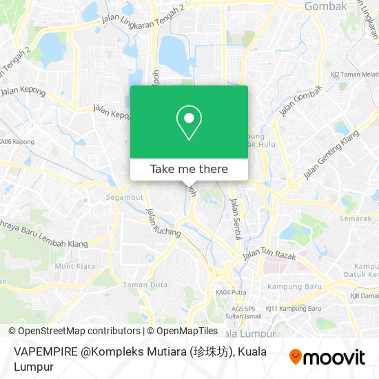 Peta VAPEMPIRE @Kompleks Mutiara (珍珠坊)