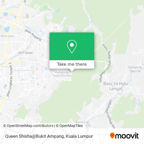 Queen Shisha@Bukit Ampang map