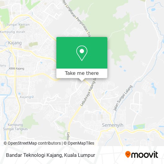 Bandar Teknologi Kajang map