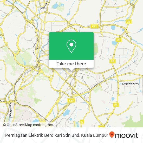 Perniagaan Elektrik Berdikari Sdn Bhd map