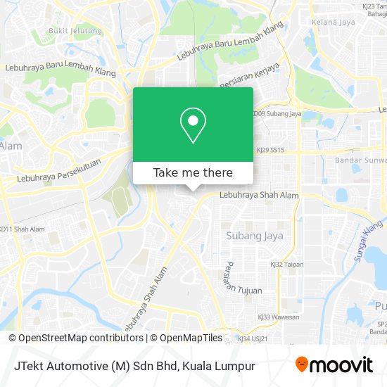 JTekt Automotive (M) Sdn Bhd map