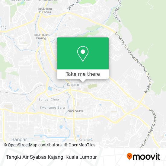 Tangki Air Syabas Kajang map