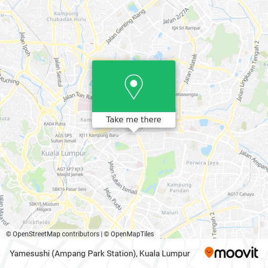 Yamesushi (Ampang Park Station) map