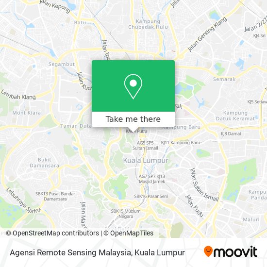 Agensi Remote Sensing Malaysia map