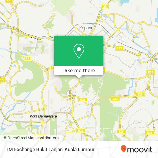 TM Exchange Bukit Lanjan map