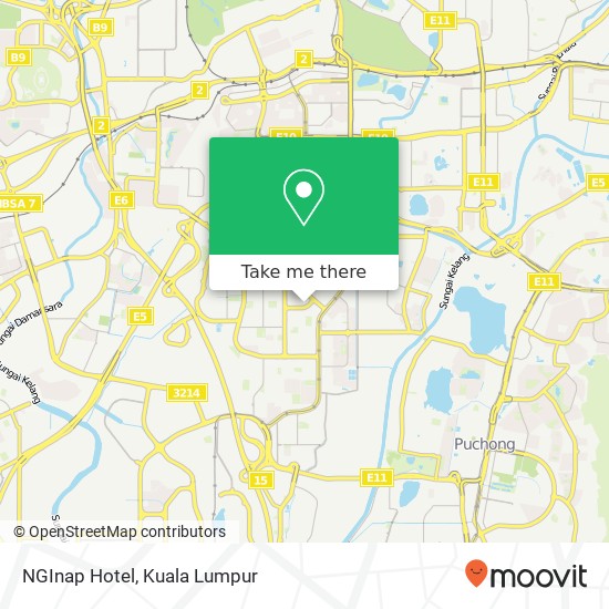 NGInap Hotel map
