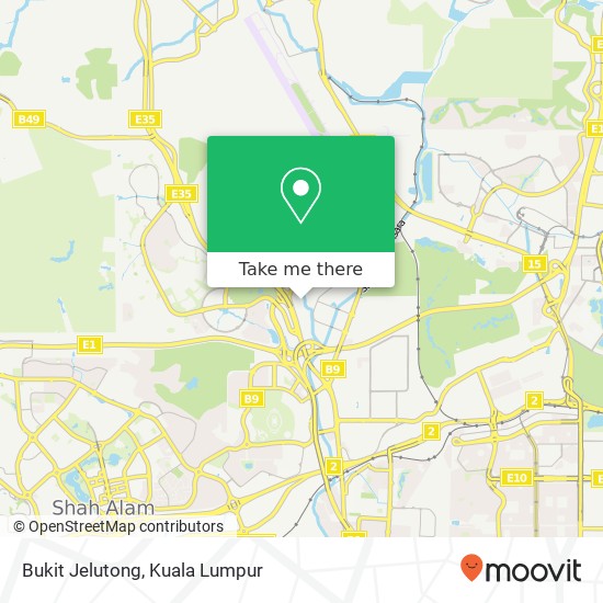 Bukit Jelutong map