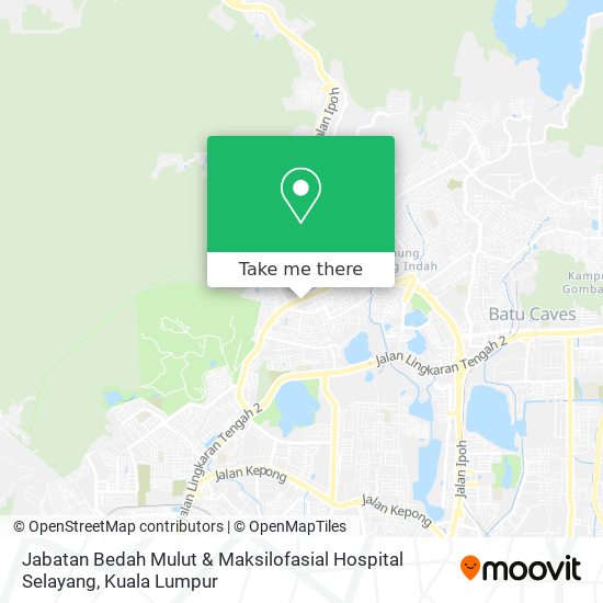 Peta Jabatan Bedah Mulut & Maksilofasial Hospital Selayang