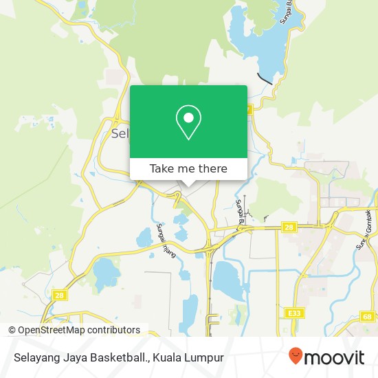 Peta Selayang Jaya Basketball.