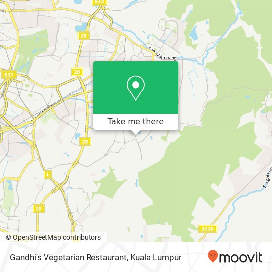 Gandhi's Vegetarian Restaurant map