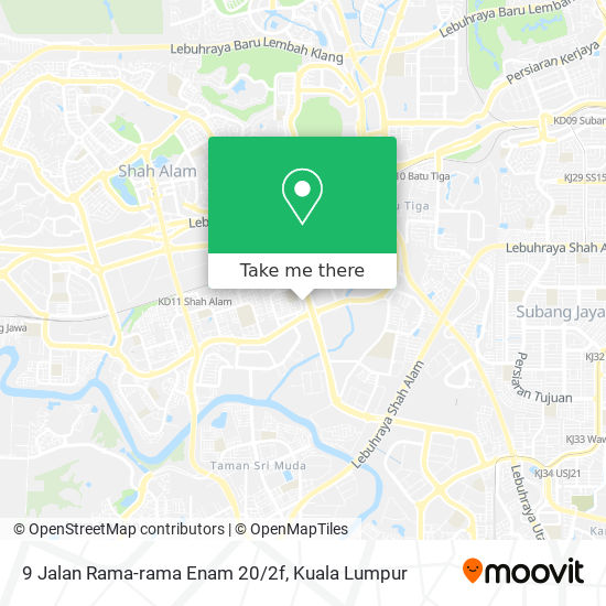 9 Jalan Rama-rama Enam 20/2f map