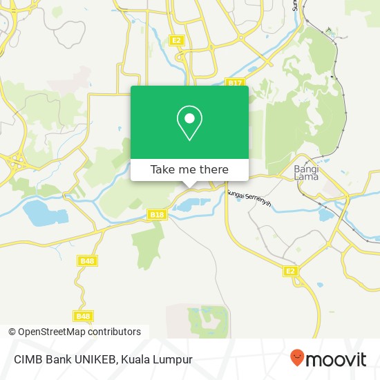 CIMB Bank UNIKEB map