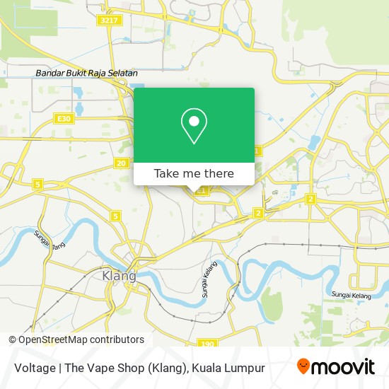 Voltage | The Vape Shop (Klang) map