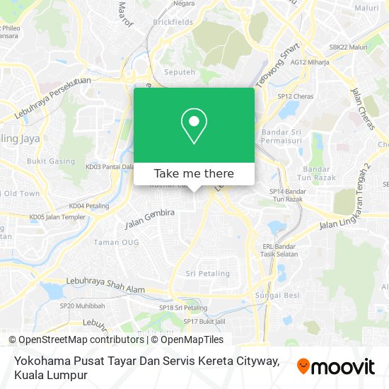 Yokohama Pusat Tayar Dan Servis Kereta Cityway map