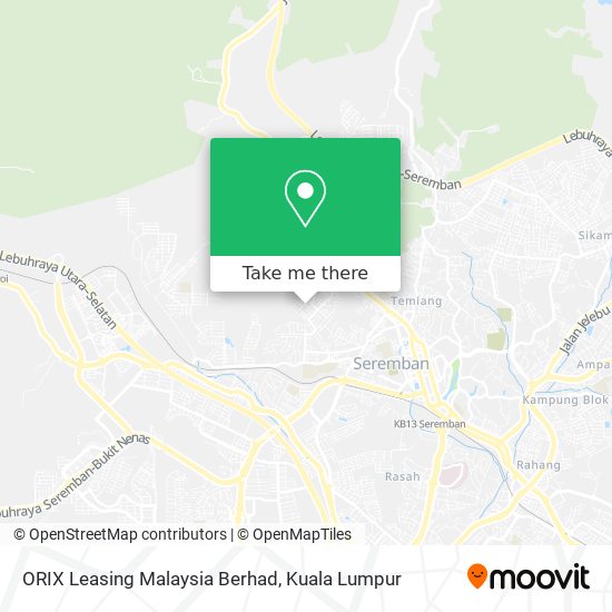 ORIX Leasing Malaysia Berhad map