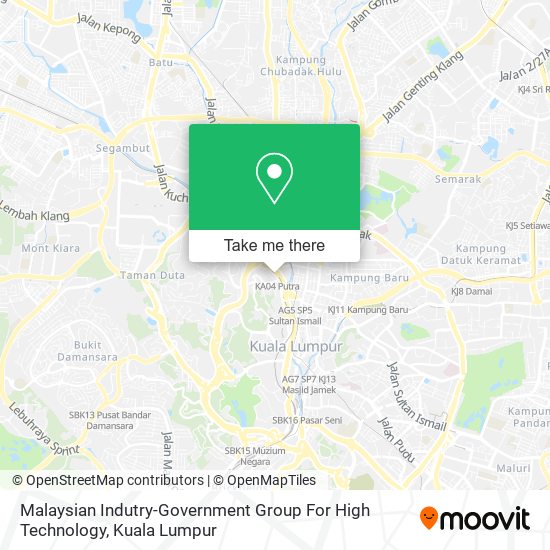 Malaysian Indutry-Government Group For High Technology map