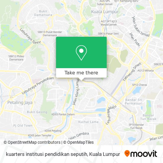 kuarters institusi pendidikan seputih map