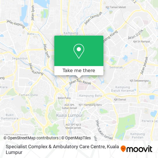 Specialist Complex & Ambulatory Care Centre map