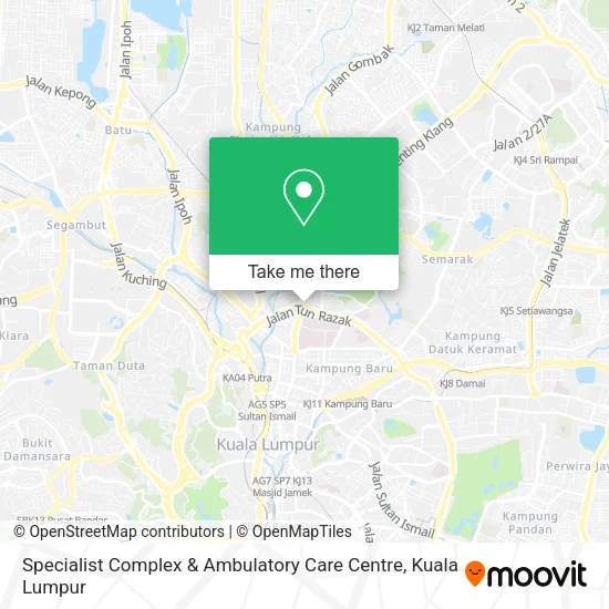 Specialist Complex & Ambulatory Care Centre map