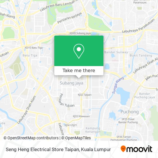 Seng Heng Electrical Store Taipan map