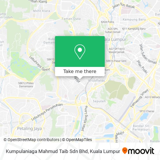 Kumpulaniaga Mahmud Taib Sdn Bhd map