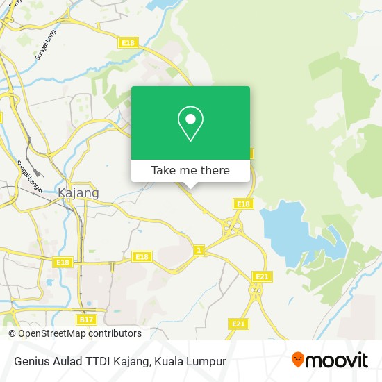 Peta Genius Aulad TTDI Kajang