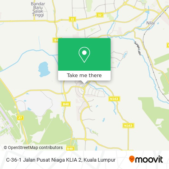 C-36-1 Jalan Pusat Niaga KLIA 2 map