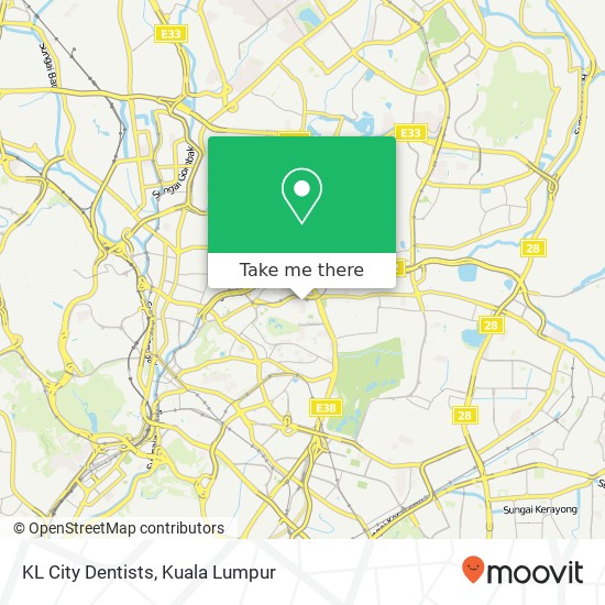 KL City Dentists map