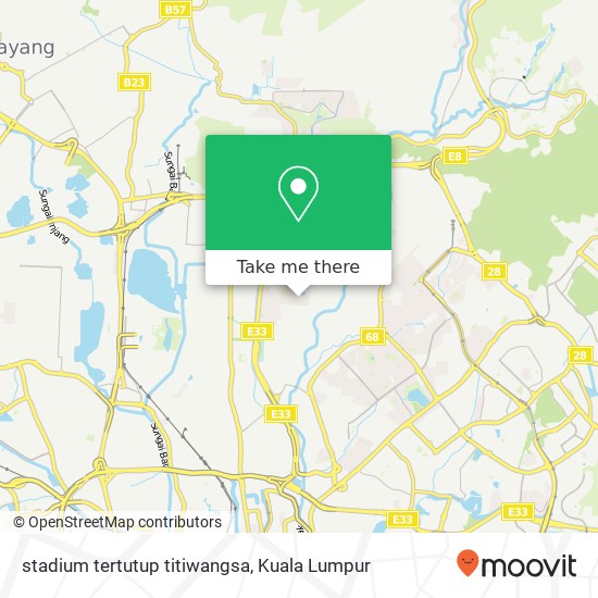 stadium tertutup titiwangsa map