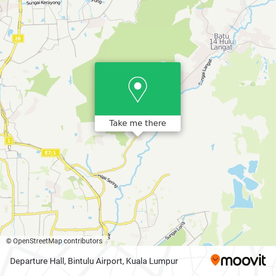 Departure Hall, Bintulu Airport map