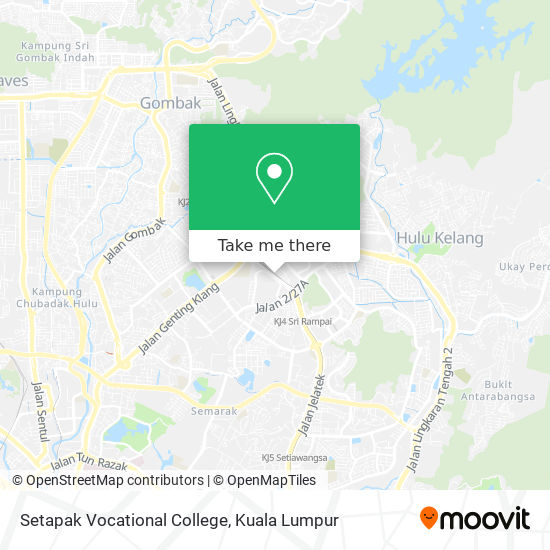 Setapak Vocational College map