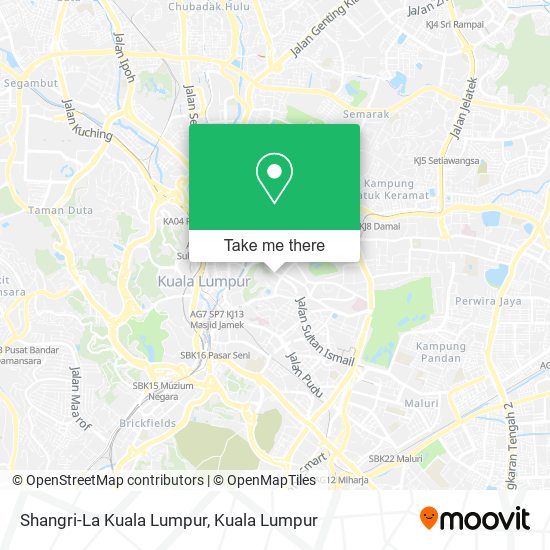 Peta Shangri-La Kuala Lumpur