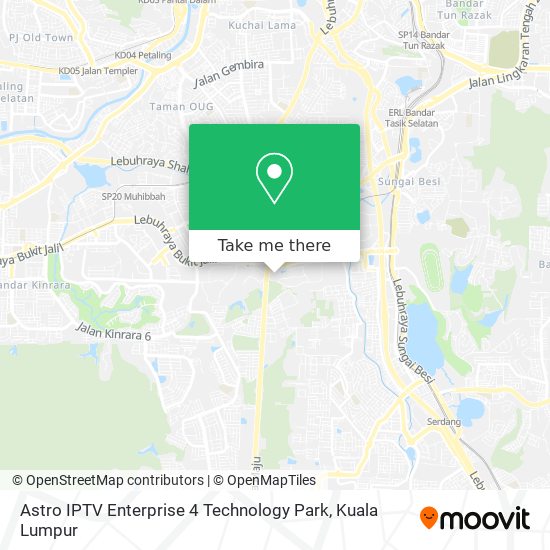 Astro IPTV Enterprise 4 Technology Park map
