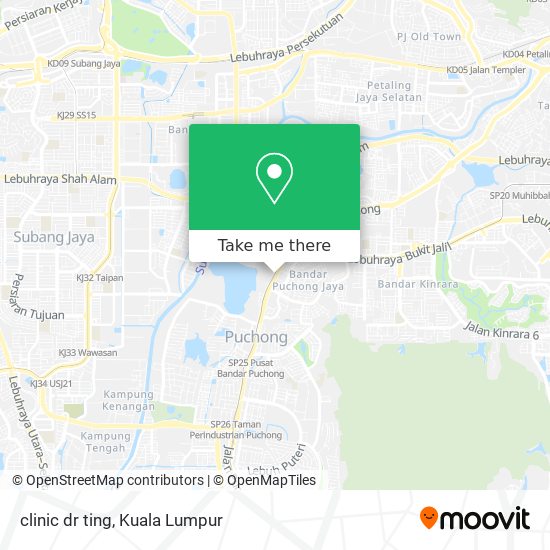 clinic dr ting map