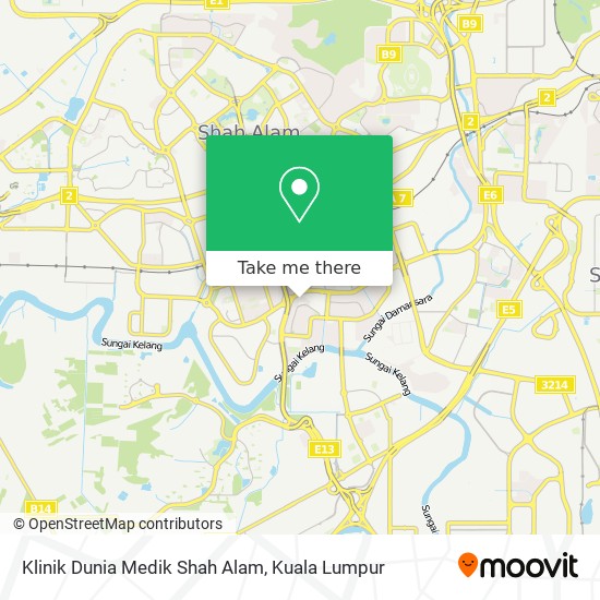 Klinik Dunia Medik Shah Alam map