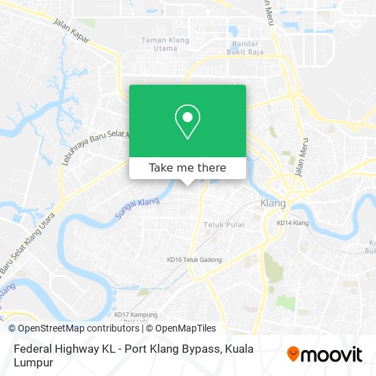 Federal Highway KL - Port Klang Bypass map