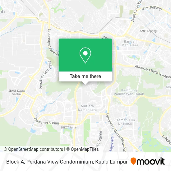 Block A, Perdana View Condominium map
