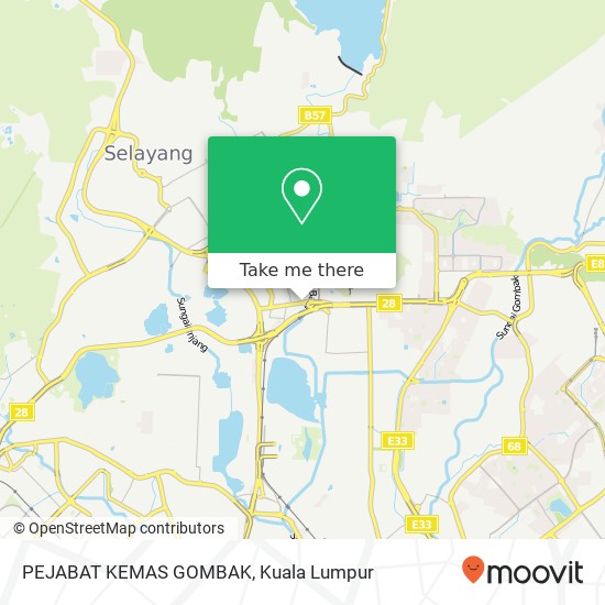 PEJABAT KEMAS GOMBAK map