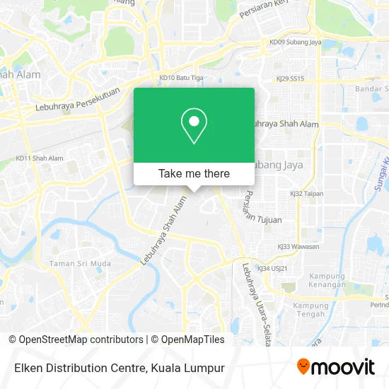 Elken Distribution Centre map